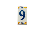 Lisa Croquets | Ceramic Door Number Tile & Frame – 5.5cm x 11cm (2.17" x 4.33")