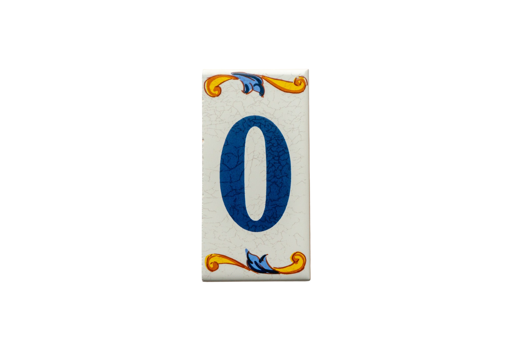 Lisa Croquets | Numéro de porte en céramique avec cadre – 5,5 cm x 11 cm (2,17 po x 4,33 po)