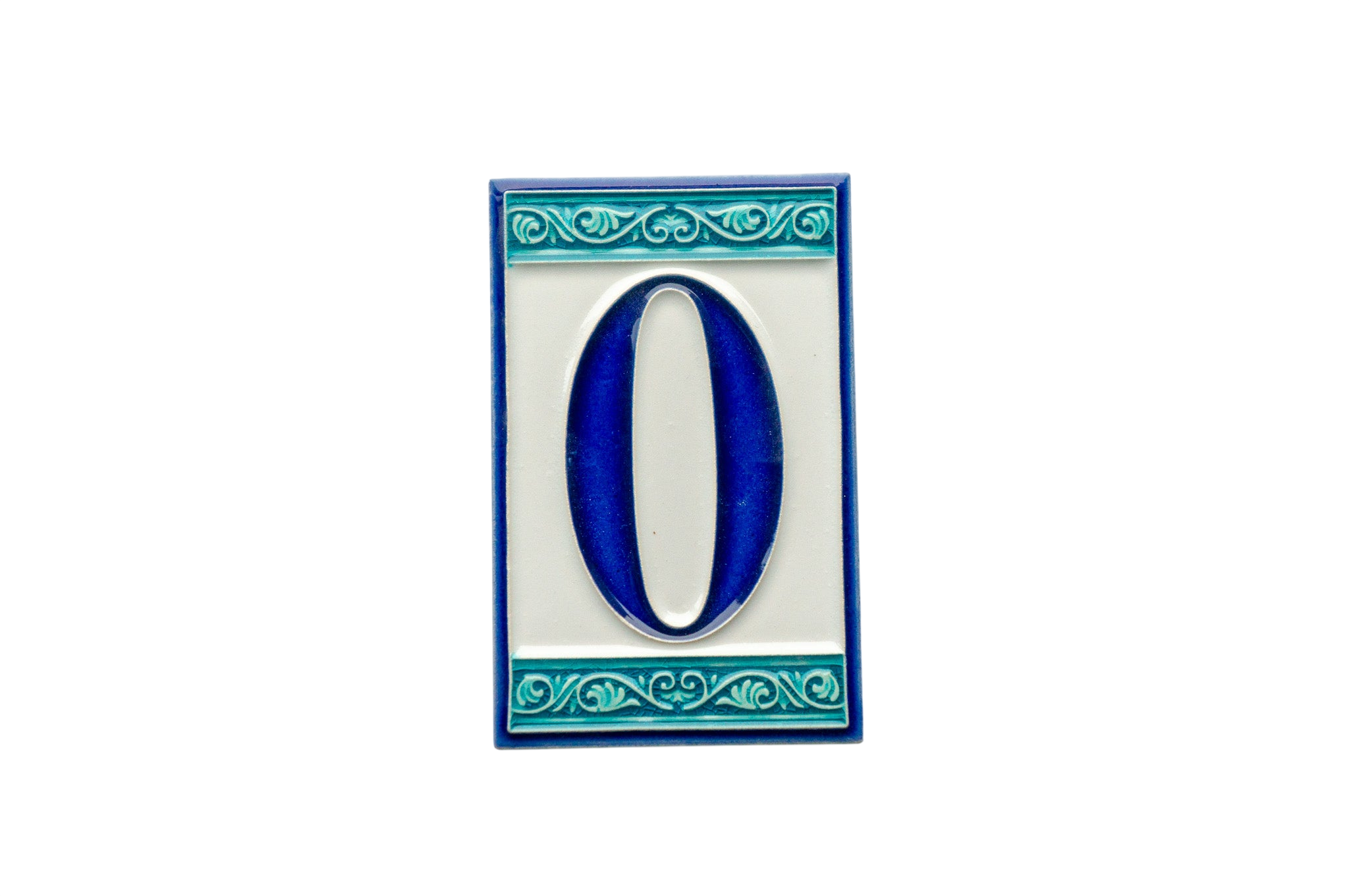 Greek | Ceramic Door Number Tile & Frame – 7cm x 11cm (2.76" x 4.33")