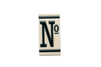 Classico White | Ceramic Door Number Tile & Frame – 5.5cm x 11cm (2.17" x 4.33")