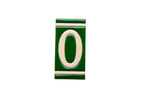 Classico Green | Ceramic Door Number Tile & Frame – 5.5cm x 11cm (2.17" x 4.33")