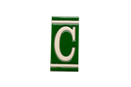 Classico Green | Ceramic Door Number Tile & Frame – 5.5cm x 11cm (2.17" x 4.33")