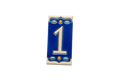 Nazari Mi Ceramic House Number Tile Plaque & Frame – 5.5cm x 11cm (2.17" x 4.33")