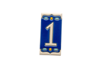 Nazari Mi Ceramic House Number Tile Plaque & Frame – 5.5cm x 11cm (2.17" x 4.33")