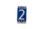 Nazari Mi Ceramic House Number Tile Plaque & Frame – 5.5cm x 11cm (2.17" x 4.33")