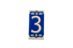 Nazari Mi Ceramic House Number Tile Plaque & Frame – 5.5cm x 11cm (2.17" x 4.33")