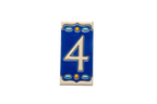 Nazari Mi Ceramic House Number Tile Plaque & Frame – 5.5cm x 11cm (2.17" x 4.33")