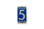 Nazari Mi Ceramic House Number Tile Plaque & Frame – 5.5cm x 11cm (2.17" x 4.33")