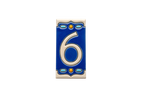Nazari Mi Ceramic House Number Tile Plaque & Frame – 5.5cm x 11cm (2.17" x 4.33")