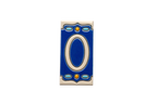 Nazari Mi Ceramic House Number Tile Plaque & Frame – 5.5cm x 11cm (2.17" x 4.33")