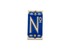 Nazari Mi Ceramic House Number Tile Plaque & Frame – 5.5cm x 11cm (2.17" x 4.33")
