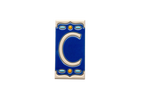 Nazari Mi Ceramic House Number Tile Plaque & Frame – 5.5cm x 11cm (2.17" x 4.33")