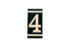 Classico Black | Ceramic Door Number Tile & Frame – 5.5cm x 11cm (2.17" x 4.33")
