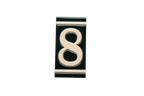 Classico Black | Ceramic Door Number Tile & Frame – 5.5cm x 11cm (2.17" x 4.33")