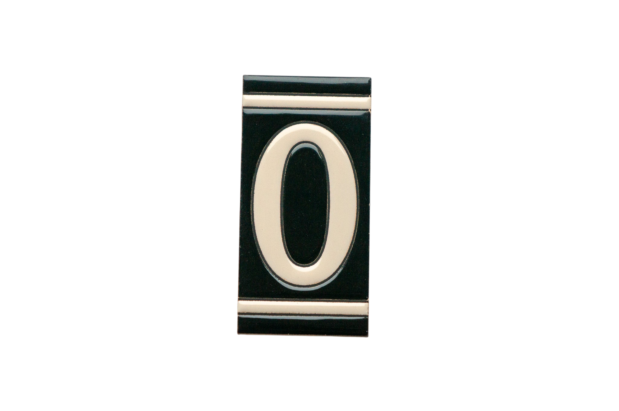 Classico Black | Ceramic Door Number Tile & Frame – 5.5cm x 11cm (2.17" x 4.33")