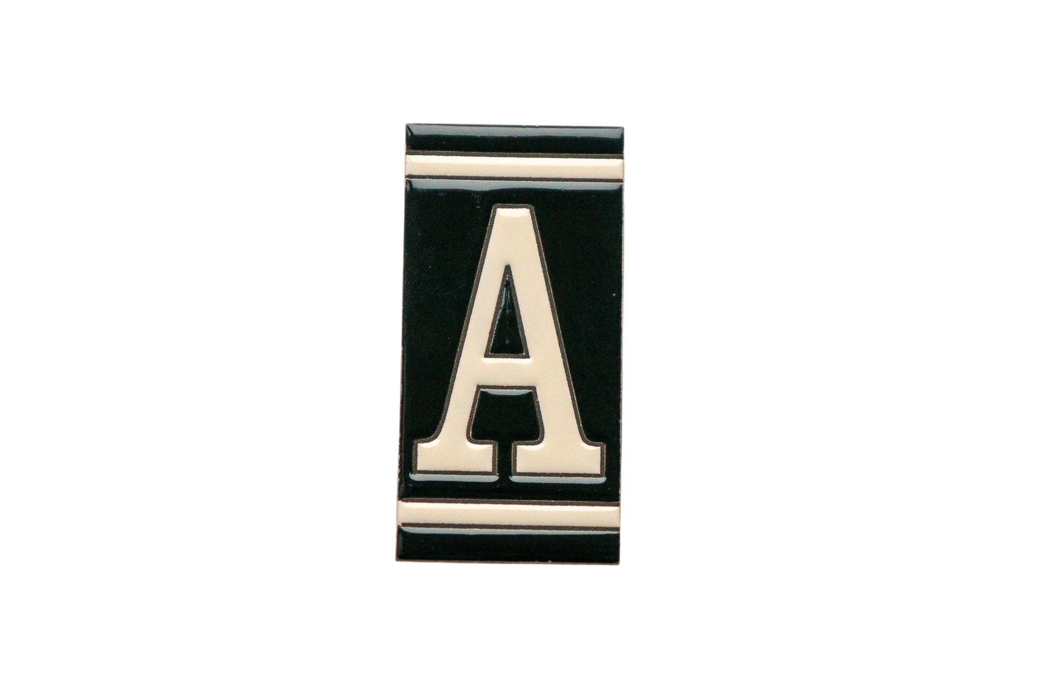 Classico Black | Ceramic Door Number Tile & Frame – 5.5cm x 11cm (2.17" x 4.33")