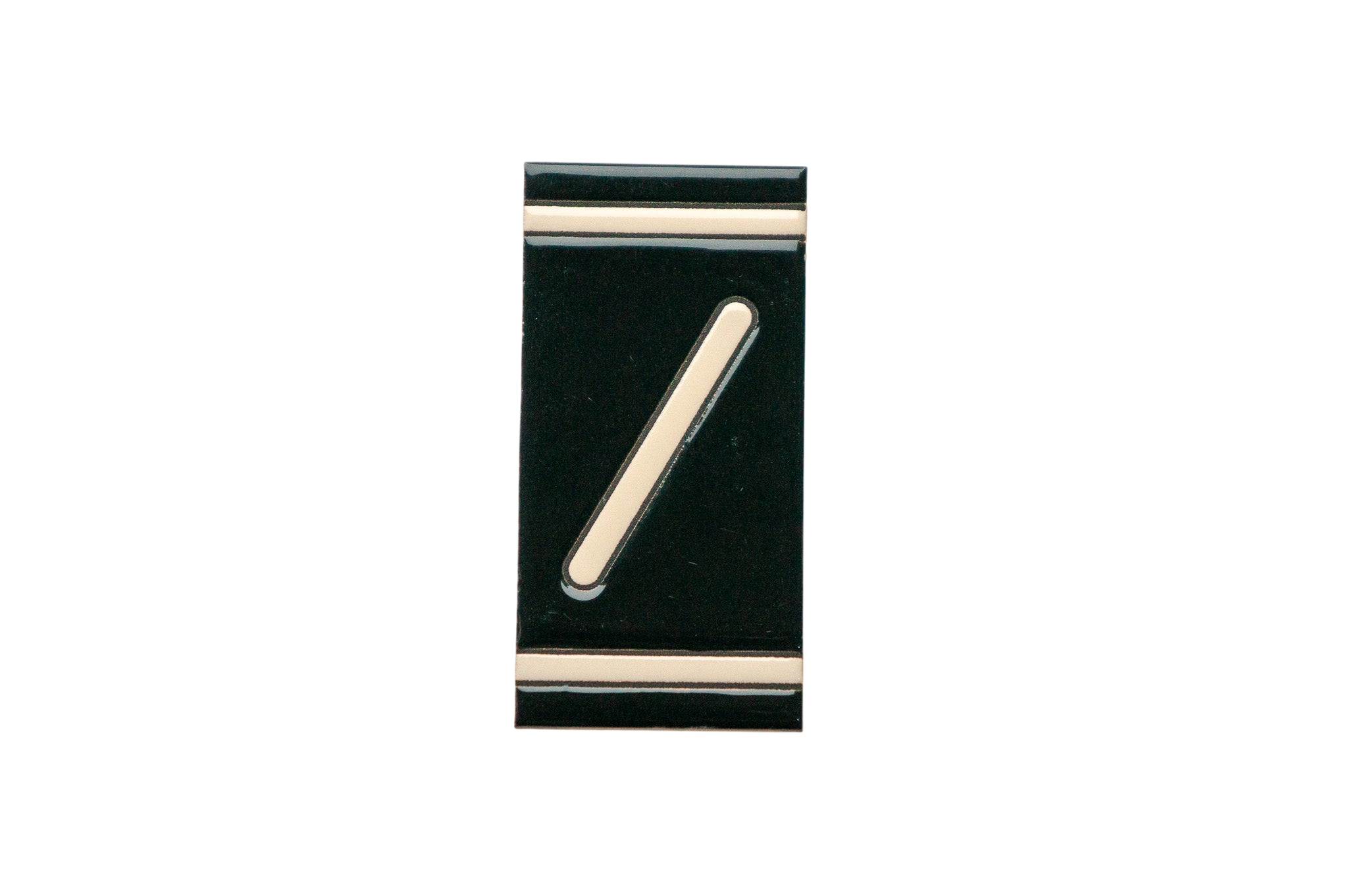 Classico Black | Ceramic Door Number Tile & Frame – 5.5cm x 11cm (2.17" x 4.33")