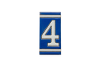 Classico Blue | Ceramic Door Number Tile & Frame – 5.5cm x 11cm (2.17" x 4.33")