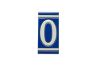 Classico Blue | Ceramic Door Number Tile & Frame – 5.5cm x 11cm (2.17" x 4.33")