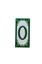 Jacho Green | Ceramic Door Number Tile & Frame – 5.5cm x 11cm (2.17" x 4.33")