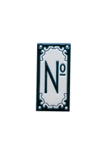 Jacho Black | Ceramic Door Number Tile & Frame – 5.5cm x 11cm (2.17" x 4.33")