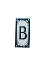 Jacho Black | Ceramic Door Number Tile & Frame – 5.5cm x 11cm (2.17" x 4.33")