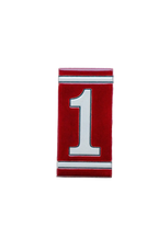 Classico Maroon | Ceramic Door Number Tile & Frame – 5.5cmx11cm (2.17"x4.33")