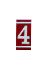 Classico Maroon | Ceramic Door Number Tile & Frame – 5.5cmx11cm (2.17"x4.33")