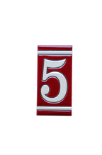 Classico Maroon | Ceramic Door Number Tile & Frame – 5.5cmx11cm (2.17"x4.33")
