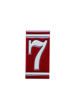 Classico Maroon | Ceramic Door Number Tile & Frame – 5.5cmx11cm (2.17"x4.33")