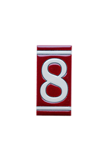 Classico Maroon | Ceramic Door Number Tile & Frame – 5.5cmx11cm (2.17"x4.33")