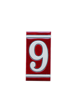 Classico Maroon | Ceramic Door Number Tile & Frame – 5.5cmx11cm (2.17"x4.33")