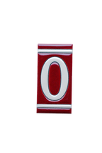 Classico Maroon | Ceramic Door Number Tile & Frame – 5.5cmx11cm (2.17"x4.33")