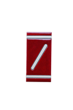 Classico Maroon | Ceramic Door Number Tile & Frame – 5.5cmx11cm (2.17"x4.33")