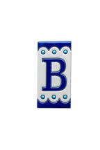 Desora Blue | Ceramic Door Number Tile & Frame – 5.5cm x 11cm (2.17" x 4.33")