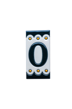 Desora Black | Ceramic Door Number Tile & Frame – 5.5cm x 11cm (2.17" x 4.33")