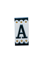 Desora Black | Ceramic Door Number Tile & Frame – 5.5cm x 11cm (2.17" x 4.33")