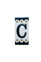 Desora Black | Ceramic Door Number Tile & Frame – 5.5cm x 11cm (2.17" x 4.33")