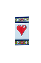 Large Floral | Ceramic Door Number Tile & Frame – 5.5cm x 11cm (2.17" x 4.33")