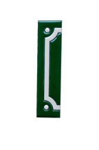 Classico Green | Ceramic Door Number Tile & Frame – 5.5cm x 11cm (2.17" x 4.33")