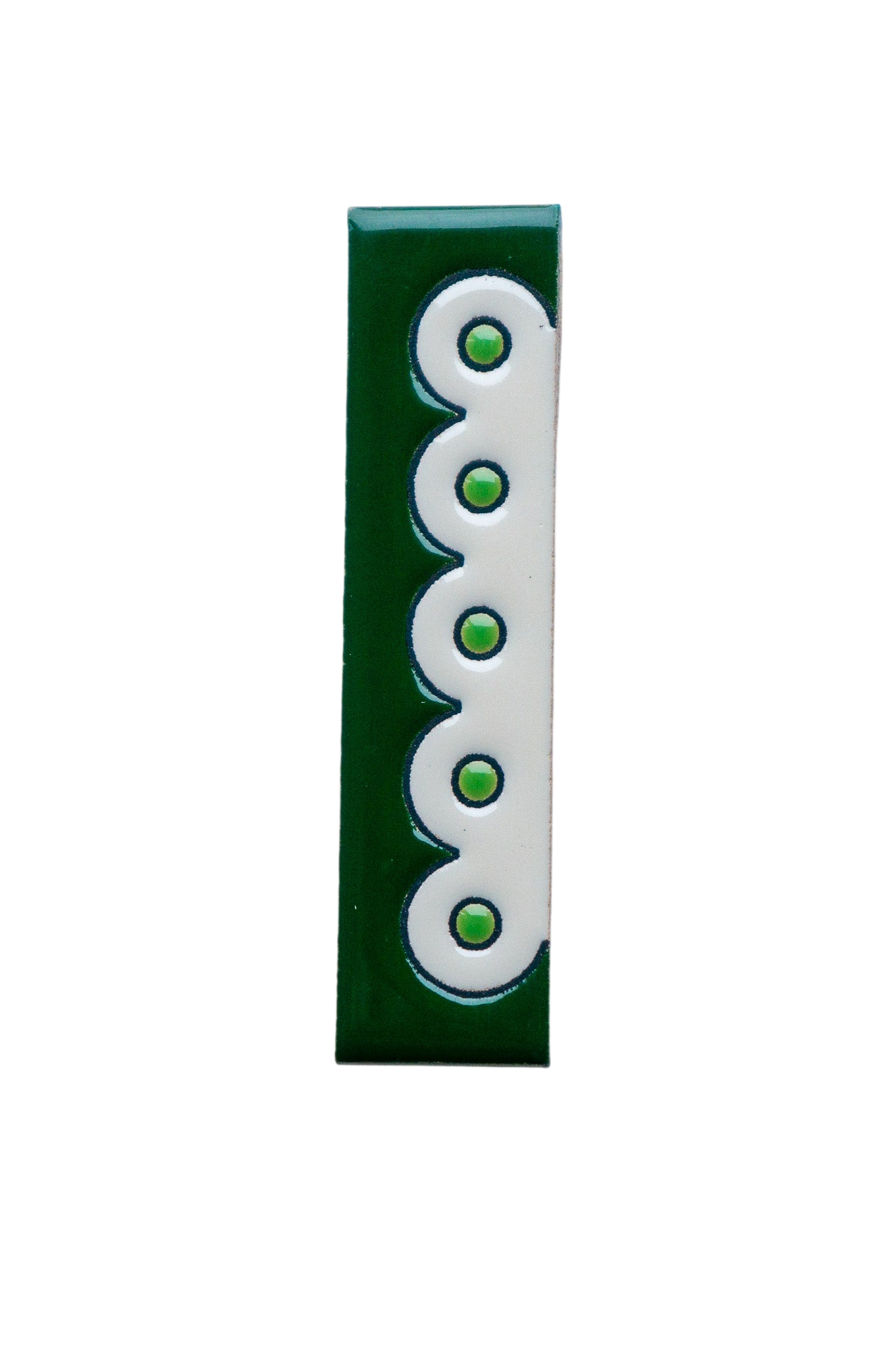 Desora Green | Ceramic Door Number Tile & Frame – 5.5cm x 11cm (2.17" x 4.33")