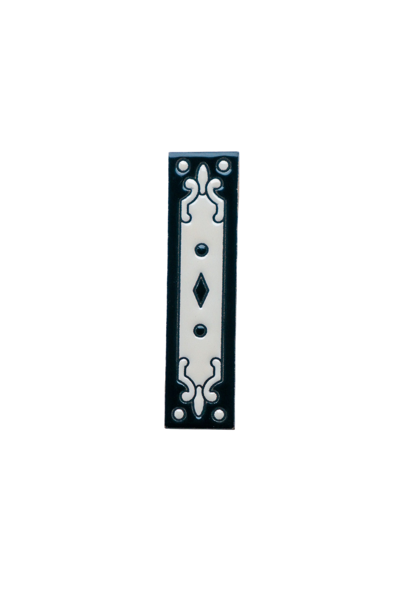 Jacho Black | Ceramic Door Number Tile & Frame – 5.5cm x 11cm (2.17" x 4.33")