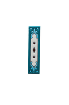 Jacho Turquoise | Ceramic Door Number Tile & Frame – 5.5cmx11cm (2.17"x4.33")