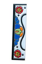 Numéro de porte mexicain en céramique avec cadre – 7,5 cm x 15 cm (2,95 po x 5,91 po)