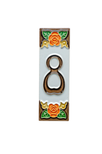 Valencia Rose | Ceramic Door Number Tile & Frame – 4.7cm x 15cm (1.85" x 5.91")