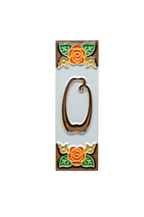 Mini Valencia | Numéro de porte en céramique avec cadre – 3 cm x 10 cm (1,18 po x 3,94 po)