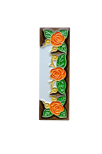 Valencia Rose | Ceramic Door Number Tile & Frame – 4.7cm x 15cm (1.85" x 5.91")