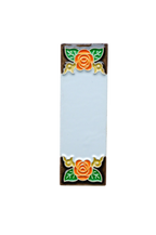 Valencia Rose | Ceramic Door Number Tile & Frame – 4.7cm x 15cm (1.85" x 5.91")