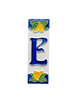 Mini Lemons Ceramic House Number Tile Plaque & Frame – 3cm x 10cm (1.18 x 3.94")