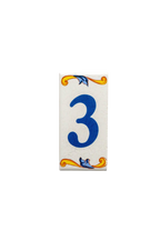 Lisa Croquets | Ceramic Door Number Tile & Frame – 5.5cm x 11cm (2.17" x 4.33")